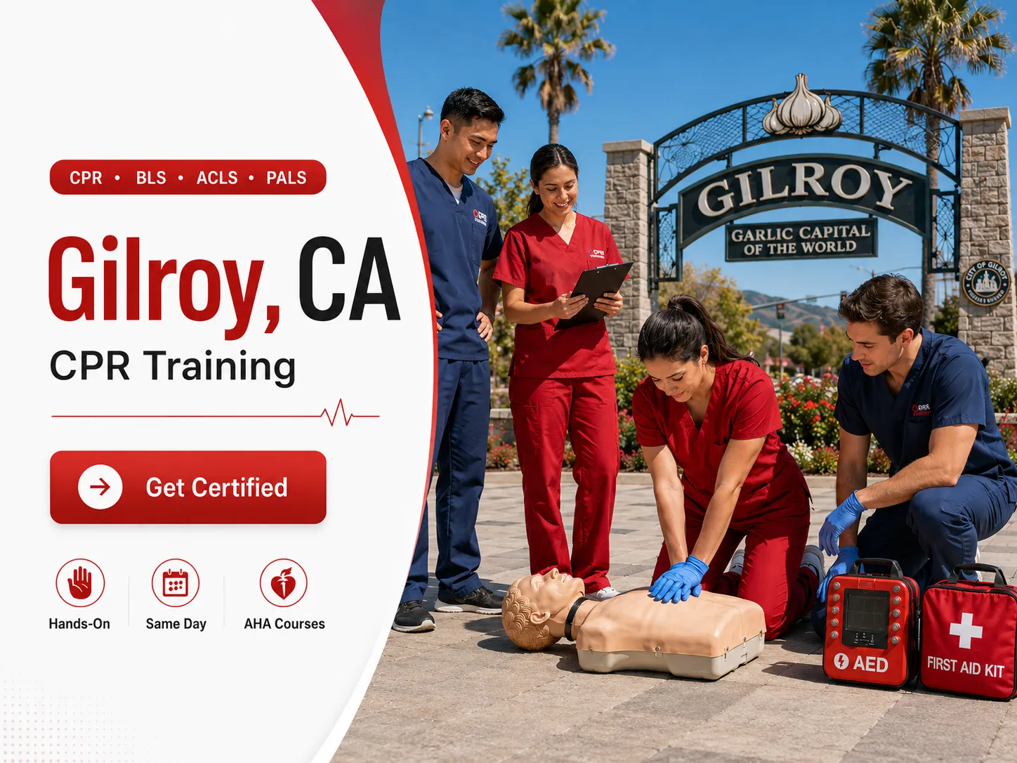 PALS pediatric advanced life support training in Gilroy, CA